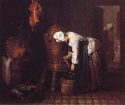Jean Baptiste Simeon Chardin The Water Urn oil painting on canvas